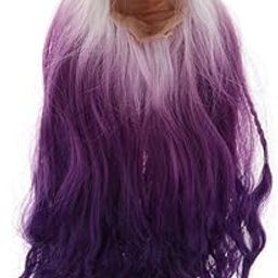 CALANDIS™ BJD Doll Wig Gradient Color Curly Wig Cover DIY Dress up Parts 1:3 Purple | Modern | Clothes & Accessories | Dolls-image-7