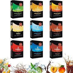 Vooka Herbal Hookah Shisha Flavors - No Nicotine No Tobacco - Pack of 9 Best Picked Flavors (50G Each)-image-8