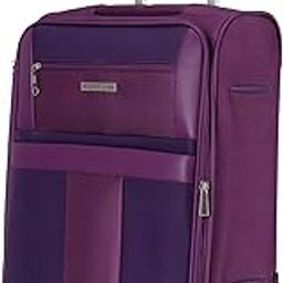 Toledo Expander Soft-Sided Polyester Cabin Luggage Purple 20 inch |55cm Trolley Bag-image-94