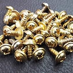 Tia Screws for Fitting Hardware, Matching Finish for Furniture, DIY and Hobby Works (20Pcs, Golden 5x8mm)-image-57