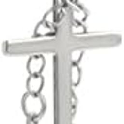 FLARE CROSS SILVER - Titanium Steel Stud Earrings for Men & Boys (1 Pcs)-image-48