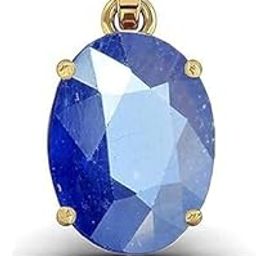 11.25 Ratti 10.25 Carat Certified Original Blue Sapphire Gold Plated Pendant Locket Panchdhatu Stone Neelam Pendant Locket for Men & Women by Lab Certified-8