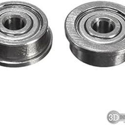 3DInnovations F623ZZ Flange Bushing Ball Bearings 3x10x4 mm for 3D Printer (Quantity: 6 pcs)-29