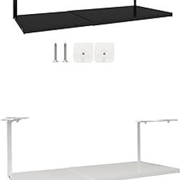 LR DECOR under Shelf Organizer Extendable Under Shelf Storage for Laundry Room Pantry White Home & Garden || Kitchen, Dining & Bar || Kitchen Storage & Organization || Racks & Holders-image-35