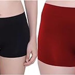 Idol Watches Women's Pure Cotton Seamless Plain Solid Boyshort Panties for Women Underwear Briefs Low-Waist Boyshorts Stylish Undergarments | Boy Shorts for Girls (Pack of 2).-image-82