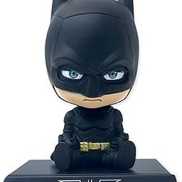 UMANI Plastic Super Hero Action Figure Limited Edition Bobblehead With Mobile Holder For Car Dashboard, Office Desk & Study Table(Bh-Bat-Man 1)-image-22