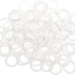 bnf®100 Pieces Clear Nylon Bra Strap Adjuster Slider O Ring Lingerie DIY Sewing Crafts 8mm|Crafts | Sewing |100 Pieces Bra Lingerie Sliders-image-23
