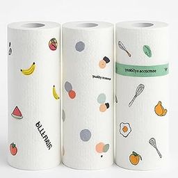 YOMORA™ Printed Kitchen Tissue Roll Pack of 3 – 50 Sheets Each – Absorbent & Durable Paper Towel Rolls – Fruit Print Design – Reusable & Disposable – Ideal for Cleaning, Cooking, Kitchen Use-image-74