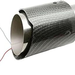 LOOM TREE® Car Universal Carbon Fiber Style Tailpipe Muffler Tip Blue Light 02 | Parts & Accessories | Car & Truck Parts | Exhaust | Exhaust Pipes & Tips-image-40