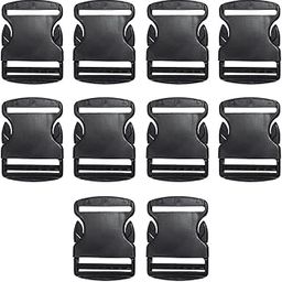 Risan Heavy Quick Release Buckles Adjustable Clips Snaps for Nylon Strap Backpack Bag Webbing Belt Dog Collars Sturdy Size 1” inch 10 Pcs-18