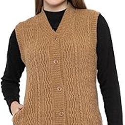 Women Cardigan Sleeveless Sweater for Winter-image-82