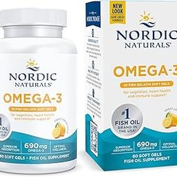 Nordic Naturals Omega 3 Fish Oil In Fish Gelatin Softgels | 690 Mg Omega 3 Fish Oil With EPA & DHA Supplement | Omega 3 Supplement For Pescatarian & Restricted Diets | 60 Fish Oil Lemon Softgels-23
