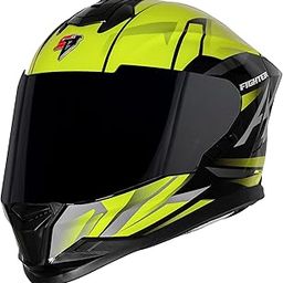 Steelbird SBH-57 Fighter F4 ISI and DOT Certified Full Face Helmet for Men and Women with Inner Silver Sun Shield-image-83