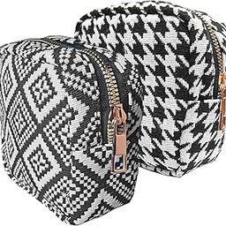CARTBRINK Cotton Cosmetic Pouch for Women – Travel Makeup Bag, Multipurpose Toiletry Organizer,Canvas Fabric (Zip Closure, Washable, Compact & Stylish) (Combo)-image-19