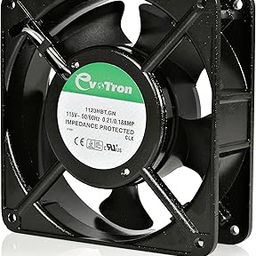 Evotron 220V AC Power Metal Cooling Axial Fan 120 mm High Performance For Networking Rack, Server, Network Enclosure, PC, Electric Industrial Control Panel, Machinery, Equipment-29
