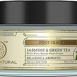 Khadi Natural Jasmine and Green Tea Herbal Foot Crack Cream| For Cracked Heels|Moisturizes dry feet | Antiseptic Properties that treat foot problems| 50g-47