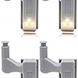 JERN Universal Furniture Wardrobe Inner Hinges LED Sensor Light System (Grey, 70 x 40 x 27 mm) 10 Pieces (Pack of 4 Pcs)-picture-25