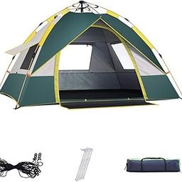 IRIS Dome Tent,Pop Up Tents for 3 to 4 Person Automatic Opening Double Layer Tent,Waterproof Camping Tents with Porch for Hiking Camping Outdoor,L-3