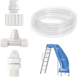 Pool Slide Water Tubing Kit, Spray Hose Kit/Parts for Inground Pool Slide, Swimming Pool Slide Water Sprayer-20