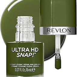 REVLON Ultra HD Snap Nail Colors, Natural Rich Glossy Finish Nail Polish, 100% Vegan Formula, No Base And Top Coat Needed - Commander In Chief,8 Ml-image-28