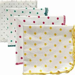 TinyLane - Curated for you! 100% Organic Cotton Super Soft Baby Muslin Napkins, Pack of 4, Multi Color-image-45