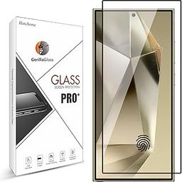 Tempered Glass Screen Protector Compatible for Samsung Galaxy S24 Ultra 5G(Black) with Edge to Edge Coverage and Easy Installation kit-9