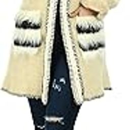 Women ladies girls acro wool pocket fur cardigan 136-image-96
