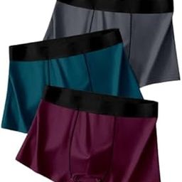 Men's Boxer Brief, Teal with Black Waistband, Seamless Comfort Fit (Multicolor) (Any Random Color Will BE Come)(Pack of 3)-18