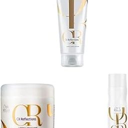 Wella Professionals Oil Reflections Regime for Smooth Shiny Hair - Shampoo 250ml, Conditioner 200ml and Mask 150ml set-image-88