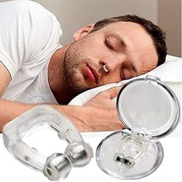 Clairs Snore Free Nose Clip | Unisex Stop Snoring Anti Snore Free Sleep Silicone Magnetic Nose Clip | Nose Clip | Anti Snoring Device Set of 1 (Standard, Transperent)-0