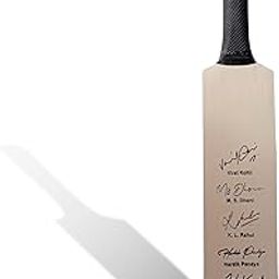 Frixan Miniature Bat Indian Cricketer Printed Autograph (Not Original) for Show Piece and Gift Purpose Souvenir Bat (They Can't Be Used for Paying Cricket) - Wood-image-55