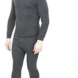 Cread Craft Winter Wear Men's Poly Cotton Thermal Set (Round Neck Upper /Top + Lower/Trouser ) Set of 01-image-72