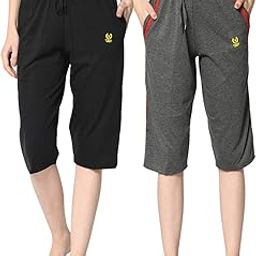 Regular Fit Women Capris(Pack of 2-MACK632709)-image-5