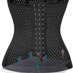 Waist Trainer Cincher Corset Body Shaper for Women Tummy Control Weight Loss 6 Pcs Steel Bone Faja-image-35