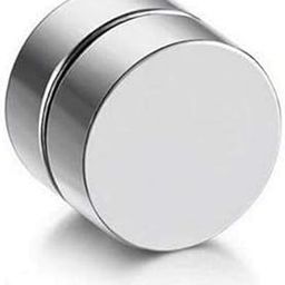 Silver Barbell Magnetic Non-Piercing Stainless Steel Earring Studs For Men Women (Pack of 1)-image-87