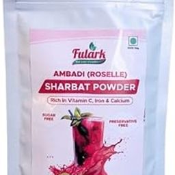FULARK Ambadi Sharbat Powder, Rich in Vitamin C, Iron & Calcium (100gram)-image-24