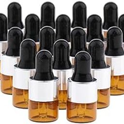 Enakshi® 20pcs Mini Refillable Glass poly Dropper Bottle for Essential Oils 1ML|Health & Beauty | Natural & Alternative Remedies | Aromatherapy-image-7