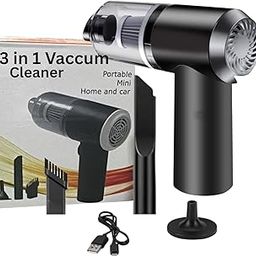 OWL 3-in-1 Mini Portable Vacuum Cleaner – Cordless Handheld, Air Duster & Inflator | Lightweight, USB Rechargeable - Portable Vacuum Cleaner for Car, Keyboard, Home & Office-image-82