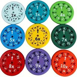 Tekme 9Pc Math Educational Toy for 3-12 Years, 2 to 10 Multiplication & Division, Multiplication Toy, Math Learning & Education Toys Game (9 Packs, Multiplication-Division)-24