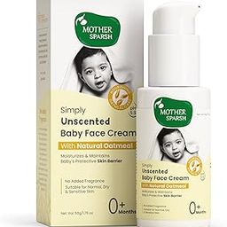 Mother Sparsh Simply Unscented Baby Face Cream with Oatmeal -50g | Fragrance Free Baby Cream for Sensitive Skin-16