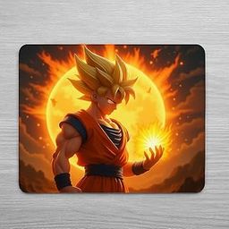 Craftsent Super Saiyan Power Mouse Pad – Anime Gaming Desk Mat for Office & Home | Non-Slip Rubber Base | Smooth Surface for Precision & Comfort | Edge-to-Edge Print-image-70