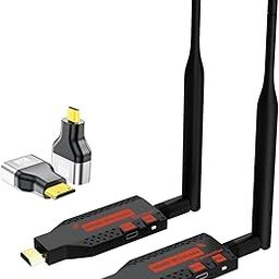 MICROWARE Wireless HDMI Transmitter and Receiver, 330FT/100M Plug & Play Portable 2.4G/5G Wireless HDMI Extender for Desktop, PC, TV Box, PS5/4 to TV/Monitor/Projector-picture-25