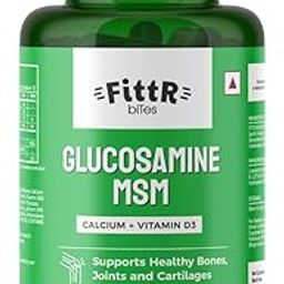 Glucosamine Tablets for Joint Support Supplement| with MSM Calcium & Vitamin D3 | Cartilage and Bone Health supplement, 60 Tablets, (Pack of 1, 60)-0