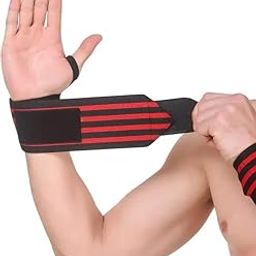 JUSTIFIT Wrist Band for Men & Women, Wrist Supporter for Gym Wrist Wrap/Straps Gym Accessories for Men for Hand Grip & Wrist Support While Workout (Blue)-20