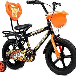 Avon Buke Smile 14T Kids Bicycles for Boys| Frame Size: 10" | Wheel Size: 14" inch, PVC Rim | Rigid Fork & Caliper Brake | Hi Raised Handle Bars, Ideal Cycle for Kids: 2-4yrs(Matt Black)-image-22
