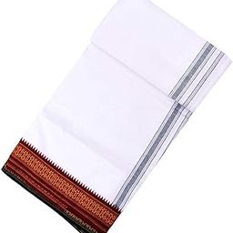 Ivanic Men's Cotton Handloom Lungi (White, 2 m)-33