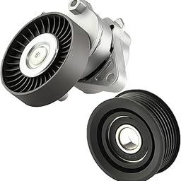 Bapmic Serpentine Belt Tensioner and Idler Pulley Assembly Replacement for Mercedes Benz S350 E320 C280 1122000970-image-84