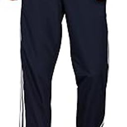 Men's Black Track Pants with Side Stripes, Drawstring Waist-picture-42