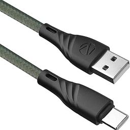 ZEBRONICS UT300 USB - Type C Braided Cable, 27 Watts, Rapid Charging, Charge & Sync, 1.5 Meters| Samsung | OnePlus | Xiaomi | Realme | Oppo (Green)-25