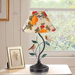 VRCT Metal LED Table Lamp for Bedroom Nightstand and Living Room - Retro Design - Bulb Not Included-10